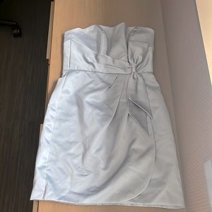 Alfred Angelo Formal Dress Blue Sheath Size 2 Cocktail Short Pencil